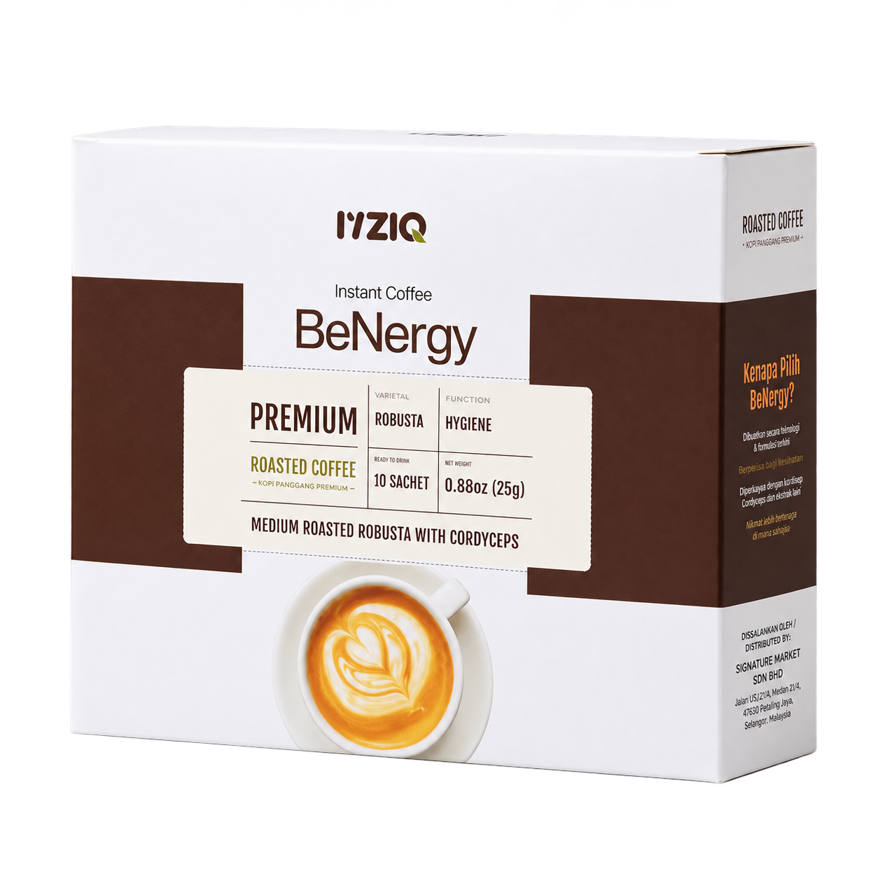Pek produk BeNergy Coffee IYZIQ
